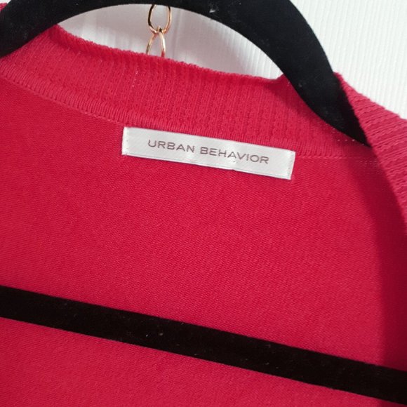 Costa Blanca Long Coral Red Cardigan - Picture 7 of 7